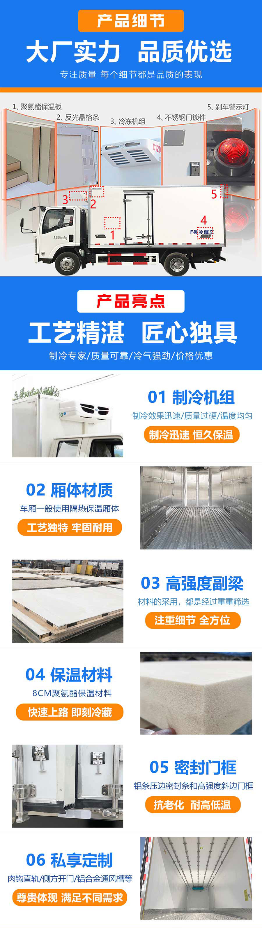 6.2米重汽豪沃G5X濰柴冷藏車(chē)